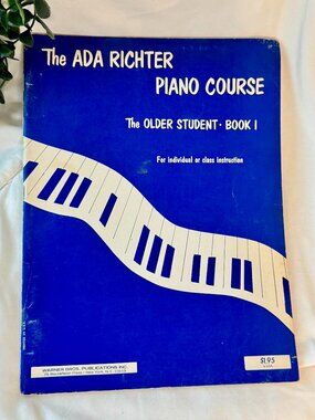 Vintage 1956 copy of The Ada Richter Piano Course: The Older Student - Book I